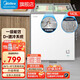 美的（Midea）100升200升/300升家用冰柜商用雪糕柜展示柜飲料冰激凌綠豆沙保鮮冷柜單溫冷藏/冷凍超市便利店 【升級帶鎖 】155升玻璃門(mén)展示柜  155LGE