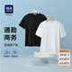 海瀾之家（HLA）短袖T恤男25新圓領(lǐng)通勤休閑風(fēng)短袖男夏季送男友送爸爸 米白R0 L 175/92A 推薦137~150斤
