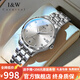 I&W CARNIVAL HWGUOJI瑞士品牌IW手表女進口機芯全自動機械表情人節(jié)生日禮物送女友女表 銀灰鋼帶/進口機芯