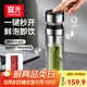 富光抗菌雙層玻璃杯一鍵開(kāi)蓋高硼硅泡茶杯子茶水分離水杯男教師節禮物