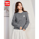 IEF/愛(ài)依服2025新款秋冬休閑毛針織衫開(kāi)衫女時(shí)尚百搭短款毛織外套 灰 均碼