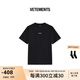 VETEMENTS270g重磅精梳棉純棉100%男士高檔輕奢短袖t恤女潮牌半袖 65352007 黑色 XL