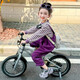 mlgt kids童裝女童秋季背帶褲套裝2025新款兒童條紋兩件套春秋款衣服 紫色 正碼 勿拍大 120