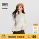 森馬（Semir）森柔毛衫|商場(chǎng)同款毛衣女圓領(lǐng)純色2024冬季絞花上衣101724107014