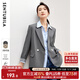 尚都比拉氣質(zhì)通勤職業(yè)小西裝女秋季百搭高級感西服休閑外套 灰色 S 