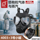 普達 防毒面具生化 MJ-4003全面罩配3號金屬小罐 1套 自吸過(guò)濾式防有機氣體及蒸汽 工業(yè)化工用