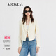 MO&Co.【新中式】夾克外套小眾國風(fēng)暗紋提花寬肩西裝含綿羊毛桑蠶絲 米杏色 S 160