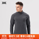 XBIONIC曠野Polartec抓絨衣半開(kāi)領(lǐng)半拉鏈長(cháng)袖T恤男休閑戶(hù)外秋冬保暖24725 深炭灰 L