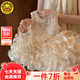 G.DUCKKIDS小黃鴨女童連衣裙夏季2025新款兒童裙子女寶寶生日抓周歲禮公主裙 香檳色 90 cm