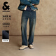 杰克·瓊斯（JACK&JONES）男裝25年冬季加絨牛仔褲男903直筒石墨烯保暖科技休閑牛仔褲子 A13深牛仔藍 常規 32 175 W32/L32