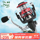狼王紡車(chē)輪魚(yú)線(xiàn)輪漁輪海竿輪碳素主體磯釣輪全金屬斜口淺杯碳霸路亞輪 3000型