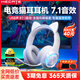 漫步者（EDIFIER）HECATE G30II頭戴式耳機電競電腦游戲耳麥筆記本吃雞音樂(lè )有線(xiàn)USB7.1聲道網(wǎng)課高音質(zhì)抗噪帶麥克風(fēng) 白色貓耳版【可拆卸貓耳】+支架