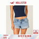 HOLLISTER小海鷗圖案25秋季新款低腰碎花牛仔短褲女裝349-5294 中藍色 24 160/60A 00標準版