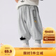 巴拉巴拉童裝褲子?jì)雰洪L(zhǎng)褲寶寶男女兒童運(yùn)動(dòng)褲2025新款春夏裝薄款簡(jiǎn)約可愛(ài) 淺花灰00211 90