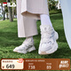 FILA 斐樂官方女鞋F(xiàn)ERN摩登運動鞋蕨草鞋休閑鞋老爹鞋 磨菇灰色/白中白-OB 35.5