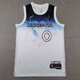 NBA VIBE24/25賽季刺繡款森林狼隊0號迪文琴佐城市版球衣白色籃球服背心潮 25款森林狼城市0漸變白 XL （190cm 170-185斤）