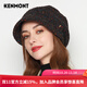 卡蒙（Kenmont）淑女針織貝雷帽女秋冬復古韓版鴨舌貝雷帽休閑百搭堆堆帽加厚9202 深灰色 均碼 58cm