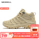 邁樂(lè )（Merrell）【上新】戶(hù)外徒步鞋男女款MOAB3MID WP中幫防水透氣防滑登山鞋 J038332淡黃色（女款） 36