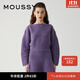 moussy 新品甜美公主風(fēng)出游短款套頭針織衫010GAS70-6080 100紫色 均碼