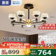惠普輕奢led客廳大燈水晶吊燈全光譜護(hù)眼中山燈具現(xiàn)代北歐吊燈包安裝