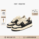 FOOT INDUSTRY 足下工業(yè)「品牌經(jīng)典」90s滑板鞋運(yùn)動(dòng)休閑復(fù)古訓(xùn)練板鞋男女百搭 黑色/米白 43