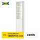 宜家（IKEA）BILLY畢利OXBERG奧克伯柜子儲物柜木質(zhì)玻璃門(mén)書(shū)柜收納柜 白色