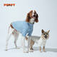 PUPPY GALLERY韓國荷葉邊小開(kāi)衫寵物狗狗衣服2025秋冬新款開(kāi)衫打底中小型犬 灰藍色 2XL