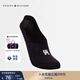 TOMMY HILFIGER25秋冬女裝經(jīng)典簡(jiǎn)約字母提花舒適微彈休閑運動(dòng)船襪 黑色078 1雙 均碼
