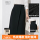 晚白【新品】2025秋款通勤百搭包臀半身裙設計感高腰顯瘦a字半裙 黑色 L