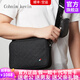 Cohnim kevin奢侈品男士單肩斜挎包休閑戶外運(yùn)動(dòng)小背包胸包送老公男友七夕禮物 【時(shí)尚輕奢】c01873黑色 7.9