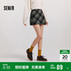 森馬（Semir）半身裙女格紋A字裙復(fù)古文藝冬俏皮短裙小個子學(xué)院風(fēng)101724120008