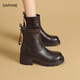 DAPHNE達芙妮厚底馬丁靴女款靴子女2026春季新款爆款時(shí)尚百搭女鞋短靴女