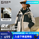 探路者沖鋒衣三合一男女戶(hù)外防風(fēng)防水保暖登山服可拆卸內膽外套情侶款 極地白黑色-男女通款-TAWWBL91770 L