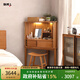 聯(lián)邦（LANDBOND）全實(shí)木化妝桌北美櫻桃木收納化妝臺現代簡(jiǎn)約臥室梳妝臺梳妝柜 【1000*700*1200mm】三角梳妝臺