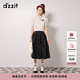 DZZIT【爆款補單】明星同款地素半身裙春秋新款法式復古宮廷女傘裙 黑色 M