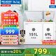 美菱（MeiLing）冰柜218/220家用商用雙溫雙箱冰柜冷藏冷凍兩用大容量節能低噪斷電保護冰柜小冰柜商用國家補貼 熱銷(xiāo)款 | 雙溫轉換 大冷凍 220L