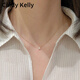 Cindy Kelly高級感精致項(xiàng)鏈女實(shí)用輕奢走心鎖骨鏈送老婆結(jié)婚紀(jì)念生日禮物女生 一顆鈦金小鉆【送老婆女友實(shí)用高檔】