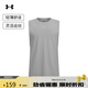 安德瑪（UNDERARMOUR）春夏Cool Mesh男子輕質(zhì)訓練運動(dòng)背心6007548 摩登灰011 M