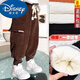 迪士尼（Disney）兒童三層加絨褲子2025冬季兒童特厚棉褲外穿工裝褲洋氣寶寶過冬款 卡其色三層夾棉*洋氣親膚 120 105-115CM