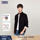 TOMMY JEANS【燈芯絨】秋冬男裝純棉復古休閑通勤繡標長袖襯衫外套20461 黑色BDS M