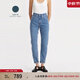 Levi's李維斯日本面料女士美式復(fù)古休閑老錢風(fēng)錐形藍(lán)色牛仔長(zhǎng)褲 中藍(lán)色 27 27