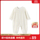 英氏（YEEHOO）嬰兒衣服新生兒連體衣寶寶嬰幼兒居家爬服連體服 淺黃80CM