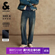 杰克·瓊斯（JACK&JONES）男裝25年冬季加絨牛仔褲男903直筒石墨烯保暖科技休閑牛仔褲子 A13深牛仔藍 常規 32 175 W32/L32