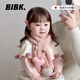 BIBK寶寶冬天毛線(xiàn)圍巾兒童韓版愛(ài)心洋氣加厚保暖針織圍脖護頸防風(fēng)脖套 愛(ài)心大球圍脖 粉