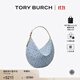 Tory Burch 湯麗柏琦【12期免息】T MONOGRAM 牛仔新月包女包TB 181549 藍色 400 OS