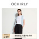 歐時(shí)力OCHIRLY 字母印花短袖t恤女上衣圓領(lǐng)休閑百搭2025夏季新品 米白 M