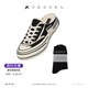 XVESSEL【趙麗穎同款】經(jīng)典款半拖帆布鞋增高厚底女潮流夏季百搭 夜光半拖S19X003 37