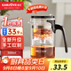 金灶（KAMJOVE）飄逸杯玻璃茶壺家用可拆卸泡茶器茶杯泡茶壺套裝茶具花茶壺 K-209 可拆洗飄逸杯【500ml】