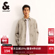 杰克·瓊斯（JACK&JONES）秋季新款潮流百搭舒適衣身圖案滿印翻領(lǐng)襯衫外套男裝225105021 E11卡其色 M