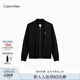Calvin KleinJeans25春夏男士休閑經(jīng)典挺括ck棒球領(lǐng)飛行員夾克外套4RAB500 UB1-太空黑 XL